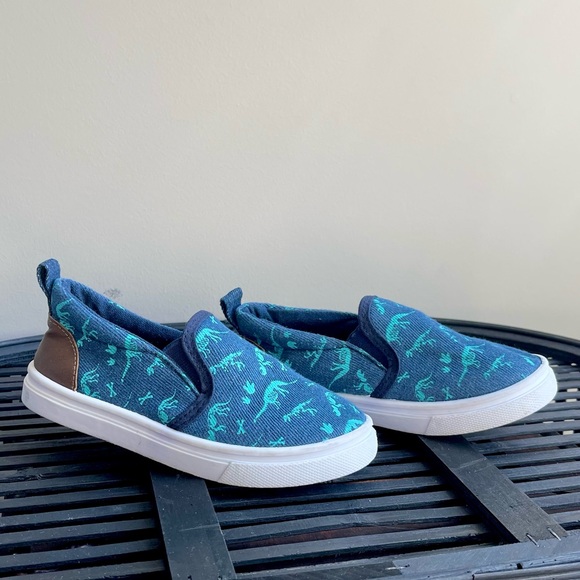 Denim Dinosaur Print Shoe Shox - NWOT - tried on inside only - Picture 7 of 11